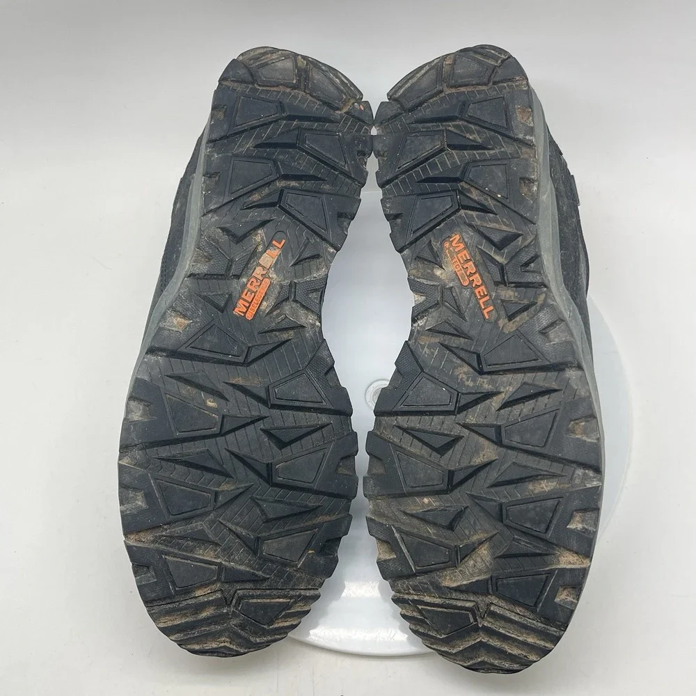 Merrell Icepack Moc Polar Slip On Shoes Mens Size 14 Black Leather J95057